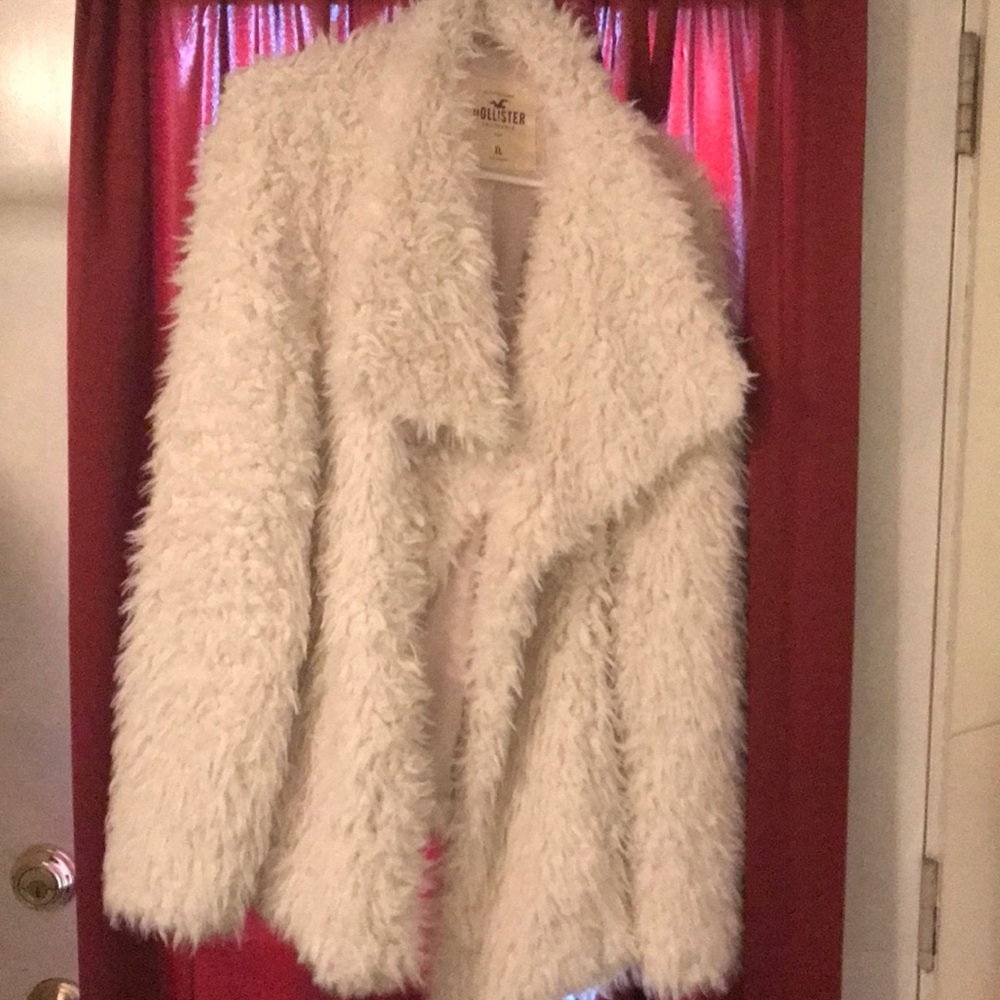 Hollister faux fur jacket